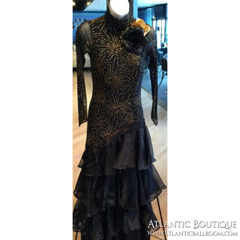 Black & Gold Standart Dress Size 4-6