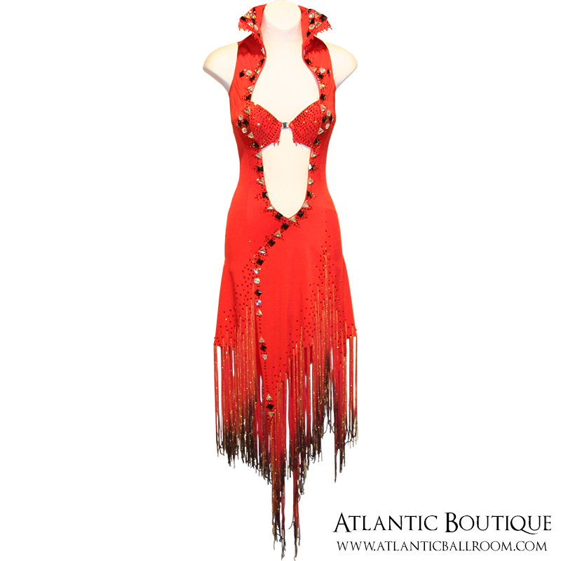 Red Latin Dress Size 4-6