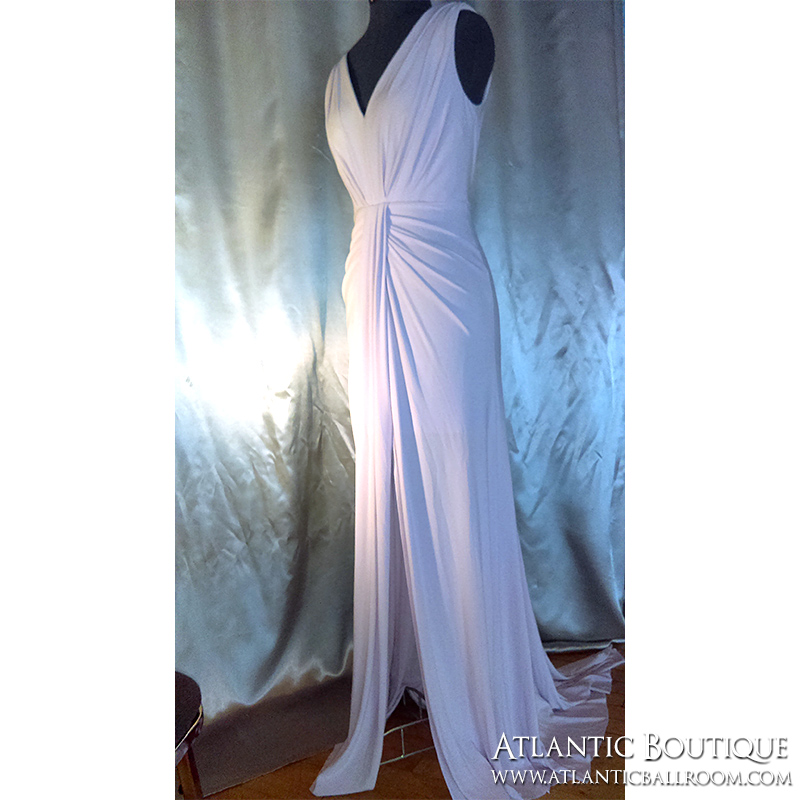 White Vera Wang Cocktail Dress with Slit Size 4-6